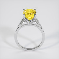 5.53 Ct. Yellow Sapphire Ring, 14K White Gold 3
