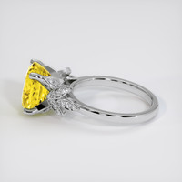 5.53 Ct. Yellow Sapphire Ring, 14K White Gold 4