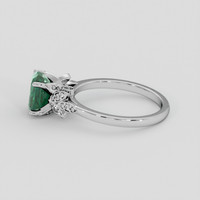 2.44 Ct. Bluish Green Sapphire Ring, 14K White Gold 4