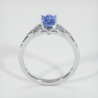 1.10 Ct. Blue Sapphire Ring, 18K White Gold 3