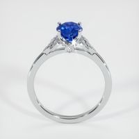 1.08 Ct. Blue Sapphire Ring, 18K White Gold 3