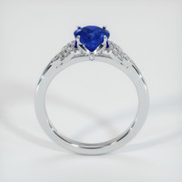 1.14 Ct. Blue Sapphire Ring, 18K White Gold 3