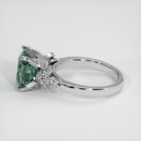 5.10 Ct. Bi Color Sapphire Ring, 18K White Gold 4