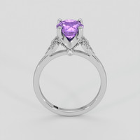 1.51 Ct. Purple Sapphire Ring, 18K White Gold 3