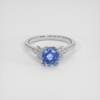 2.59 Ct. Blue Sapphire Ring, 18K White Gold 1