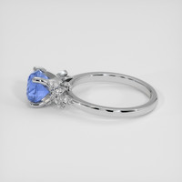2.59 Ct. Blue Sapphire Ring, 18K White Gold 4