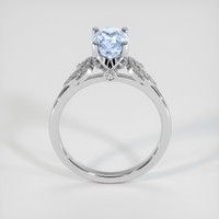 2.10 Ct. Blue Sapphire Ring, 18K White Gold 3