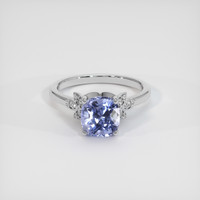 3.02 Ct. Violet Sapphire Ring, 18K White Gold 1