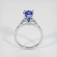 3.02 Ct. Violet Sapphire Ring, 18K White Gold 3