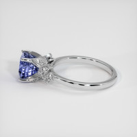 3.02 Ct. Violet Sapphire Ring, 18K White Gold 4