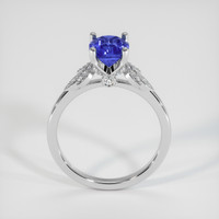 2.06 Ct. Purplish Blue Sapphire Ring, 18K White Gold 3
