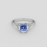 2.57 Ct. Color Change Sapphire Ring, 18K White Gold 1