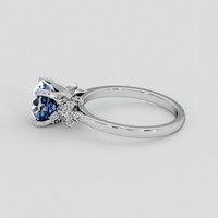 2.57 Ct. Color Change Sapphire Ring, 18K White Gold 4