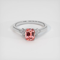 1.60 Ct. Sapphire Ring, 18K White Gold 1