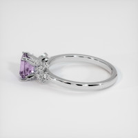 0.91 Ct. Purple Sapphire Ring, 18K White Gold 4