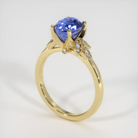 2.68 Ct. Blue Sapphire Ring, 10K Yellow Gold 2