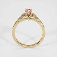 0.64 Ct. Padparadscha Sapphire Ring, 14K Yellow Gold 3