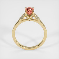 1.12 Ct. Padparadscha Sapphire Ring, 14K Yellow Gold 3