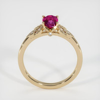 0.88 Ct. Ruby Ring, 14K Yellow Gold 3