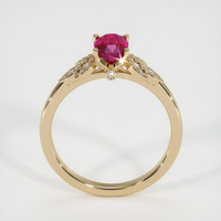0.70 Ct. Ruby Ring, 14K Yellow Gold 3