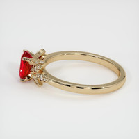 1.00 Ct. Ruby Ring, 14K Yellow Gold 4