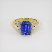 4.48 Ct. Blue Sapphire Ring, 14K Yellow Gold 1