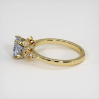 1.15 Ct. Violet Sapphire Ring, 14K Yellow Gold 4