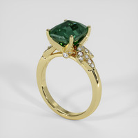 4.55 Ct. Green Sapphire Ring, 14K Yellow Gold 2