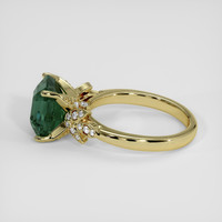 4.55 Ct. Green Sapphire Ring, 14K Yellow Gold 4