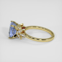 4.00 Ct. Blue Sapphire Ring, 14K Yellow Gold 4