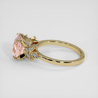 4.13 Ct. Padparadscha Sapphire Ring, 14K Yellow Gold 4