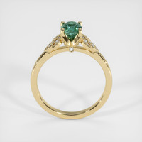 1.23 Ct. Bluish Green Sapphire Ring, 14K Yellow Gold 3