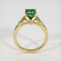 3.08 Ct. Bluish Green Sapphire Ring, 14K Yellow Gold 3