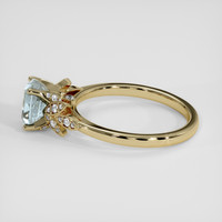 1.79 Ct. Bluish Green Sapphire Ring, 14K Yellow Gold 4