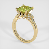 3.21 Ct. Sapphire Ring, 14K Yellow Gold 2