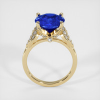 4.55 Ct. Blue Sapphire Ring, 18K Yellow Gold 3