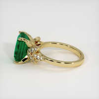 4.15 Ct. Emerald Ring, 18K Yellow Gold 4