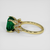 3.86 Ct. Emerald Ring, 18K Yellow Gold 4