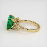3.87 Ct. Emerald Ring, 18K Yellow Gold 4