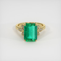 3.25 Ct. Emerald Ring, 18K Yellow Gold 1