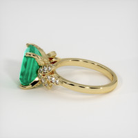 3.25 Ct. Emerald Ring, 18K Yellow Gold 3
