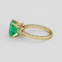 2.52 Ct. Emerald Ring, 18K Yellow Gold 4