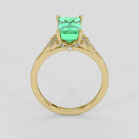 2.42 Ct. Emerald Ring, 18K Yellow Gold 3