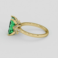 2.42 Ct. Emerald Ring, 18K Yellow Gold 4