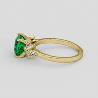 2.07 Ct. Emerald Ring, 18K Yellow Gold 4