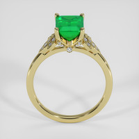 2.17 Ct. Emerald Ring, 18K Yellow Gold 3