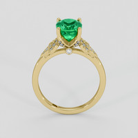 2.35 Ct. Emerald Ring, 18K Yellow Gold 3