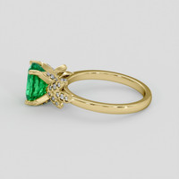 2.35 Ct. Emerald Ring, 18K Yellow Gold 4