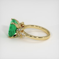 3.76 Ct. Emerald Ring, 18K Yellow Gold 4