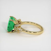3.56 Ct. Emerald Ring, 18K Yellow Gold 4